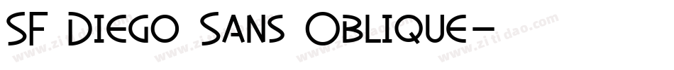 SF Diego Sans Oblique字体转换